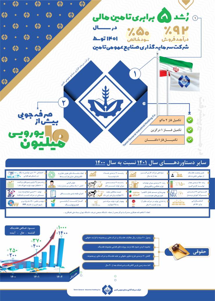 دستاورد های هلدینگ