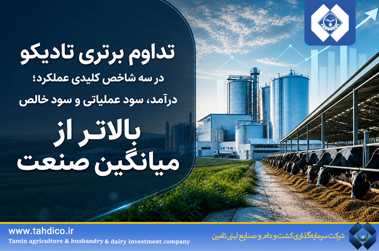تداوم برتری تادیکو در سه شاخص کلیدی عملکرد؛ درآمد، سود عملیاتی و سود خالص بالاتر از میانگین صنعت